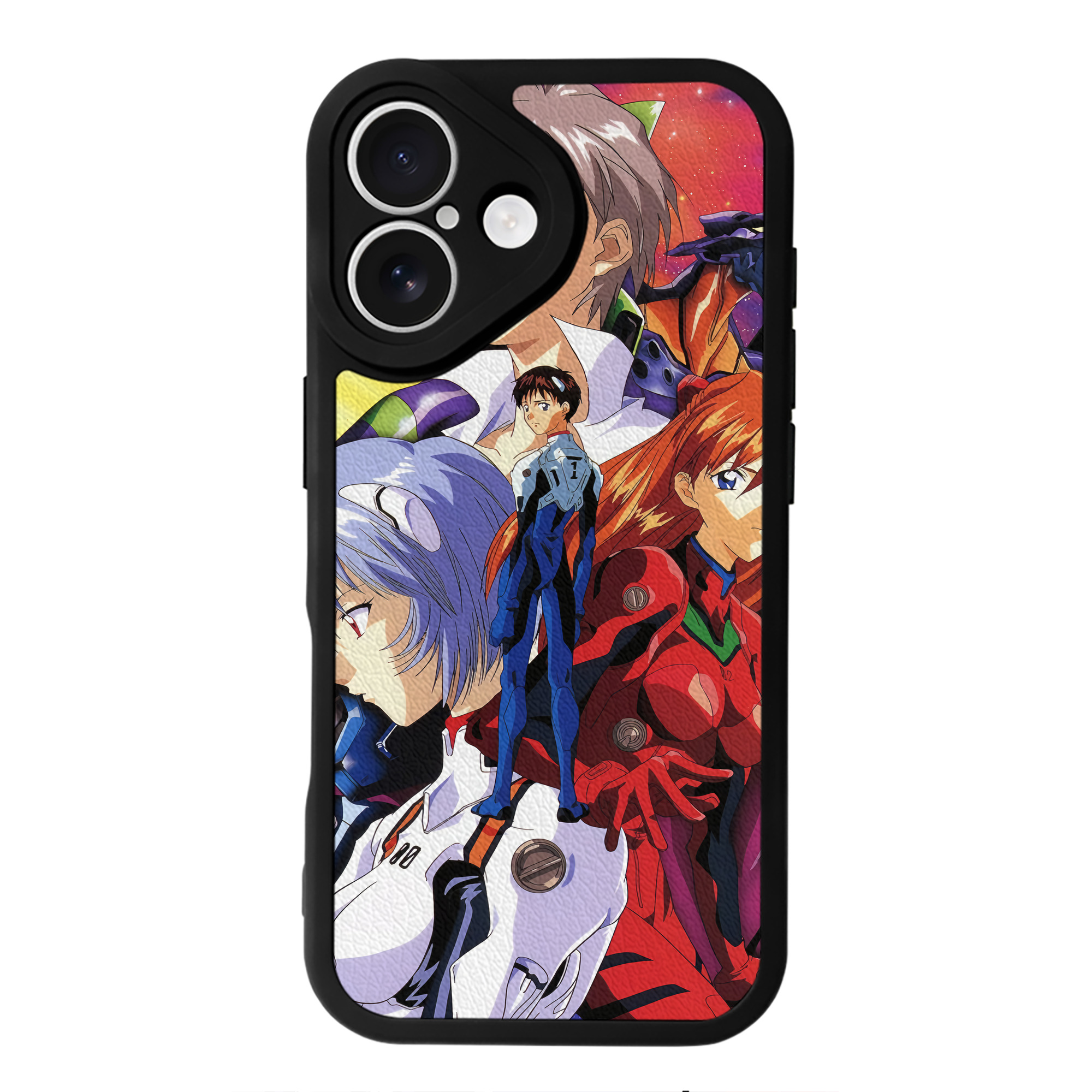 （画像用） EVA 新世紀エヴァンゲリオン 【iPhone 16シリーズ対応】シリコンスマホケース（レザー調） 材質：シリコン